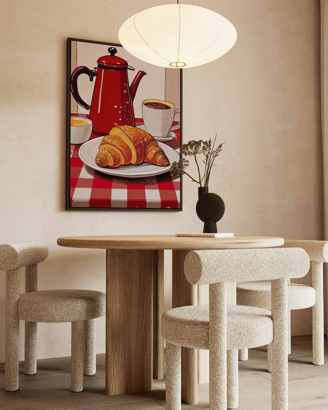 Heerlijke Franse Ontbijtsfeer Kunstwerk-canvas-dibond-plexiglas-wanddecoratie-WallArtistic