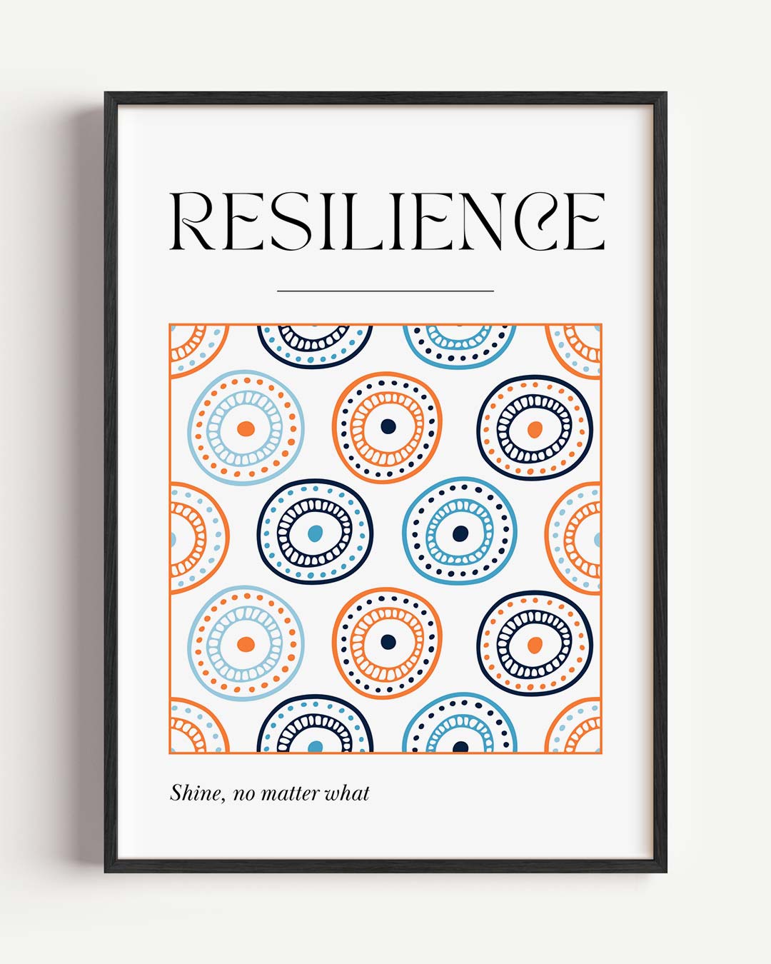 Inspirerende Resilience Poster-WallArtistic