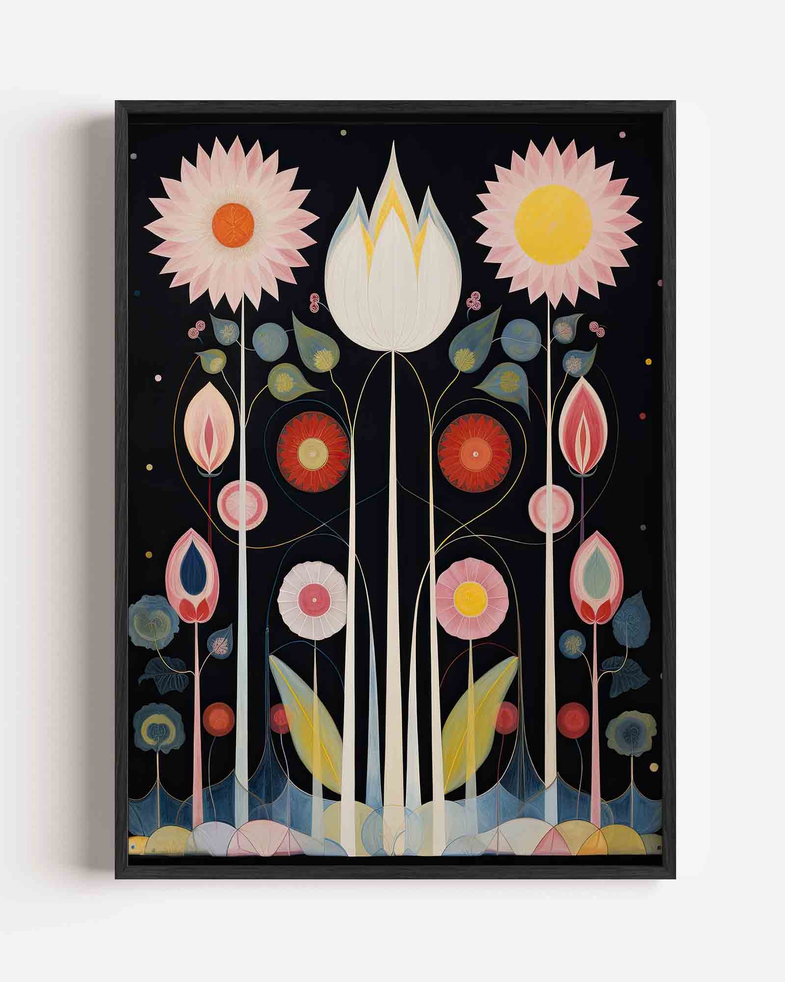 Bloemen en bladeren Poster