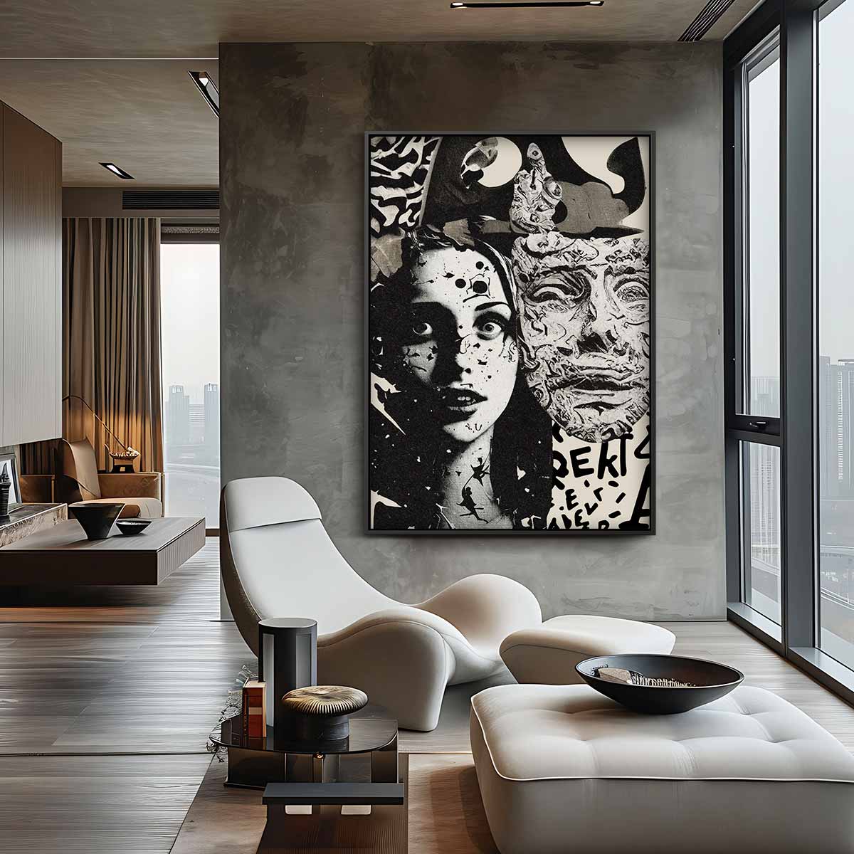Abstract kunstwerk Kunstwerk-canvas-dibond-plexiglas-wanddecoratie-WallArtistic