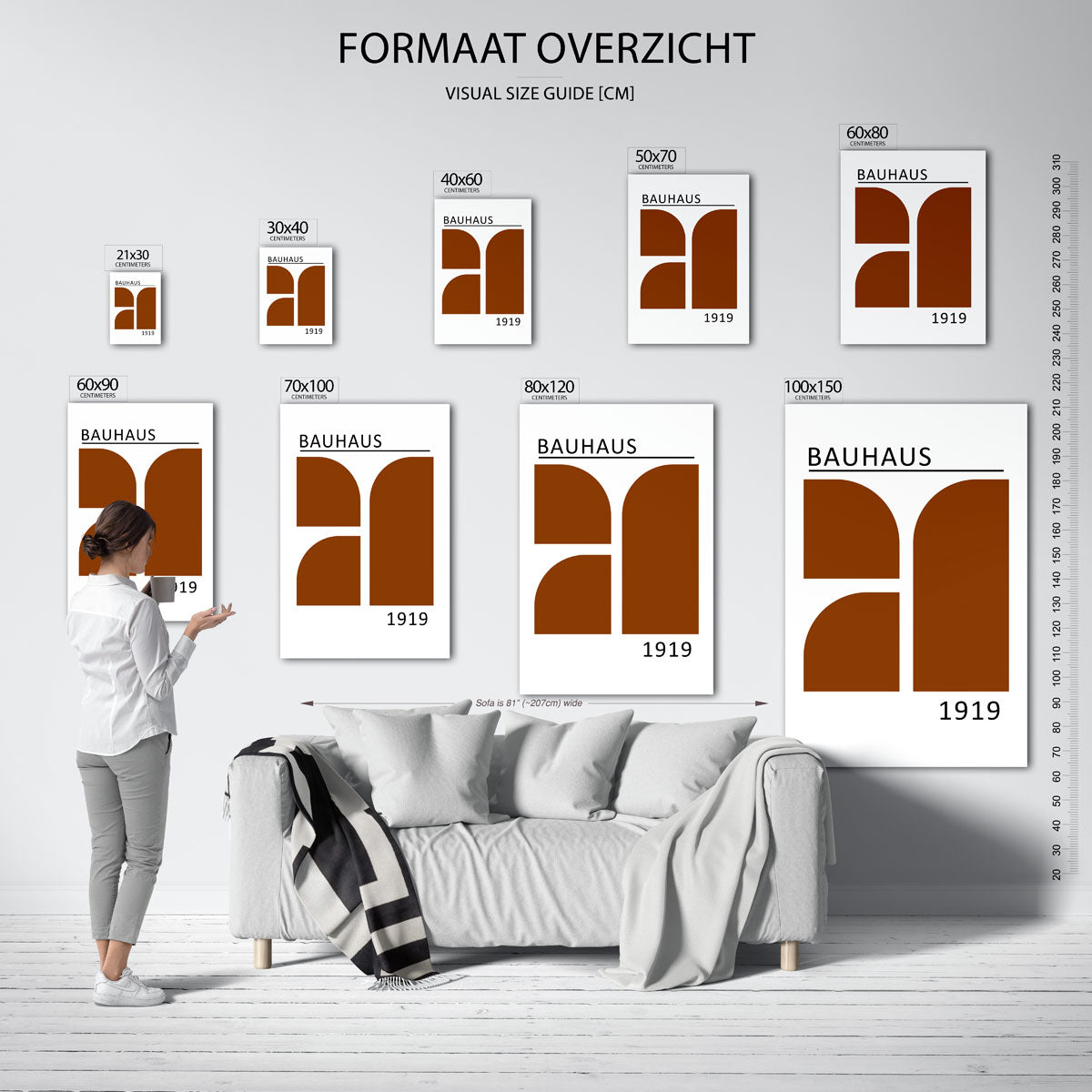 Vorm en lijnenspel Poster