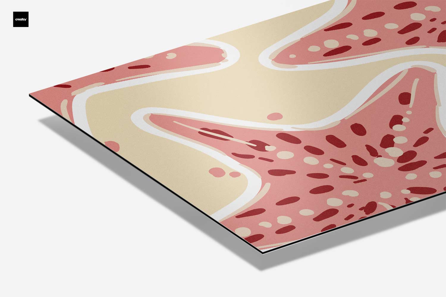 Speelse Zeester Print Kunstwerk-canvas-dibond-plexiglas-wanddecoratie-WallArtistic