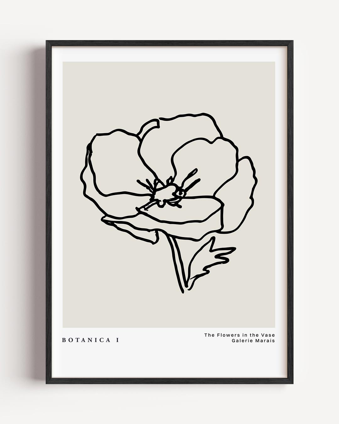 Botanische Bloemillustratie Poster-WallArtistic