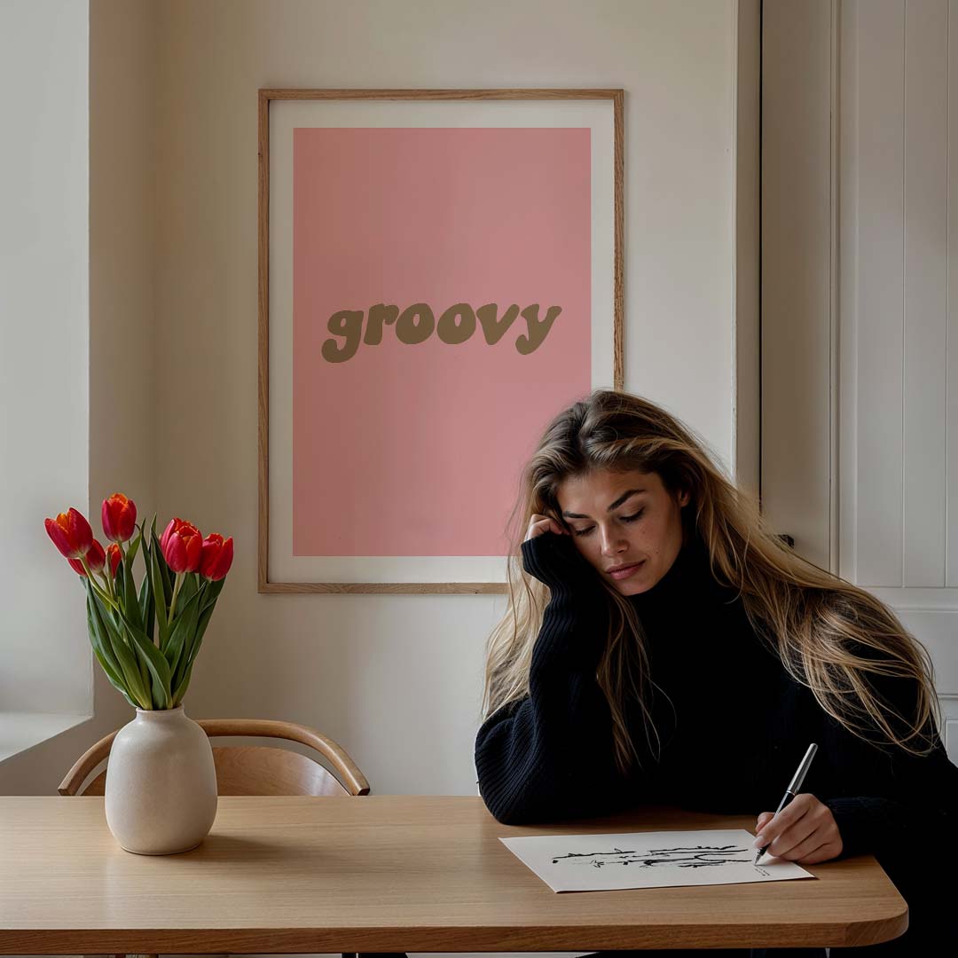 Groovy Vibes Poster-WallArtistic