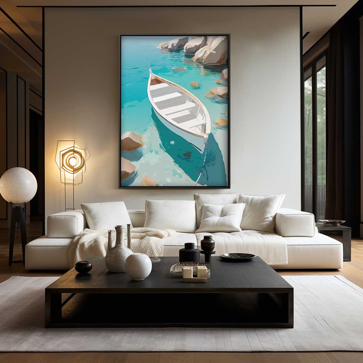 Rust op de Golven Kunstwerk-canvas-dibond-plexiglas-wanddecoratie-WallArtistic
