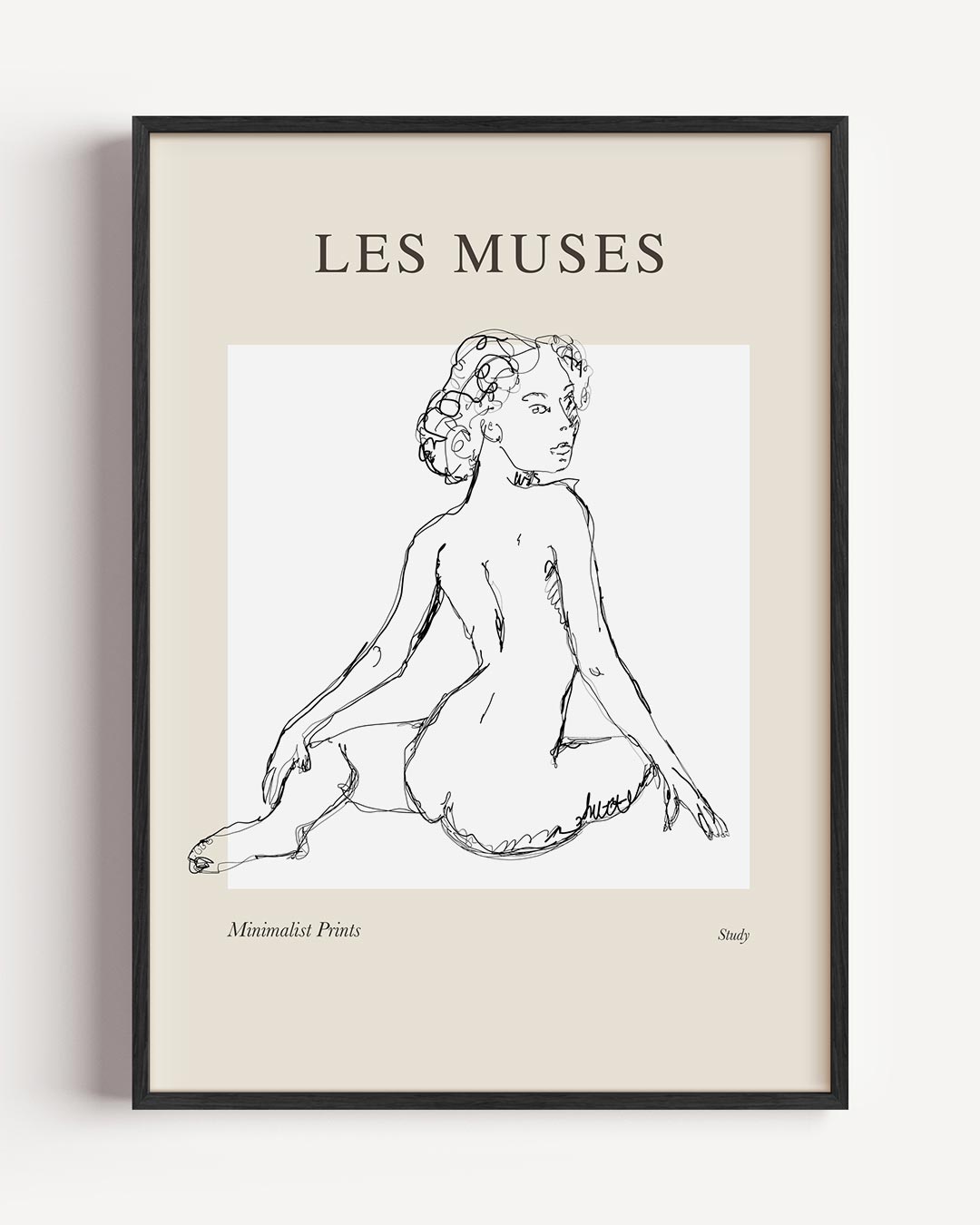 Minimalistische Kunstposter Les Muses Poster-WallArtistic
