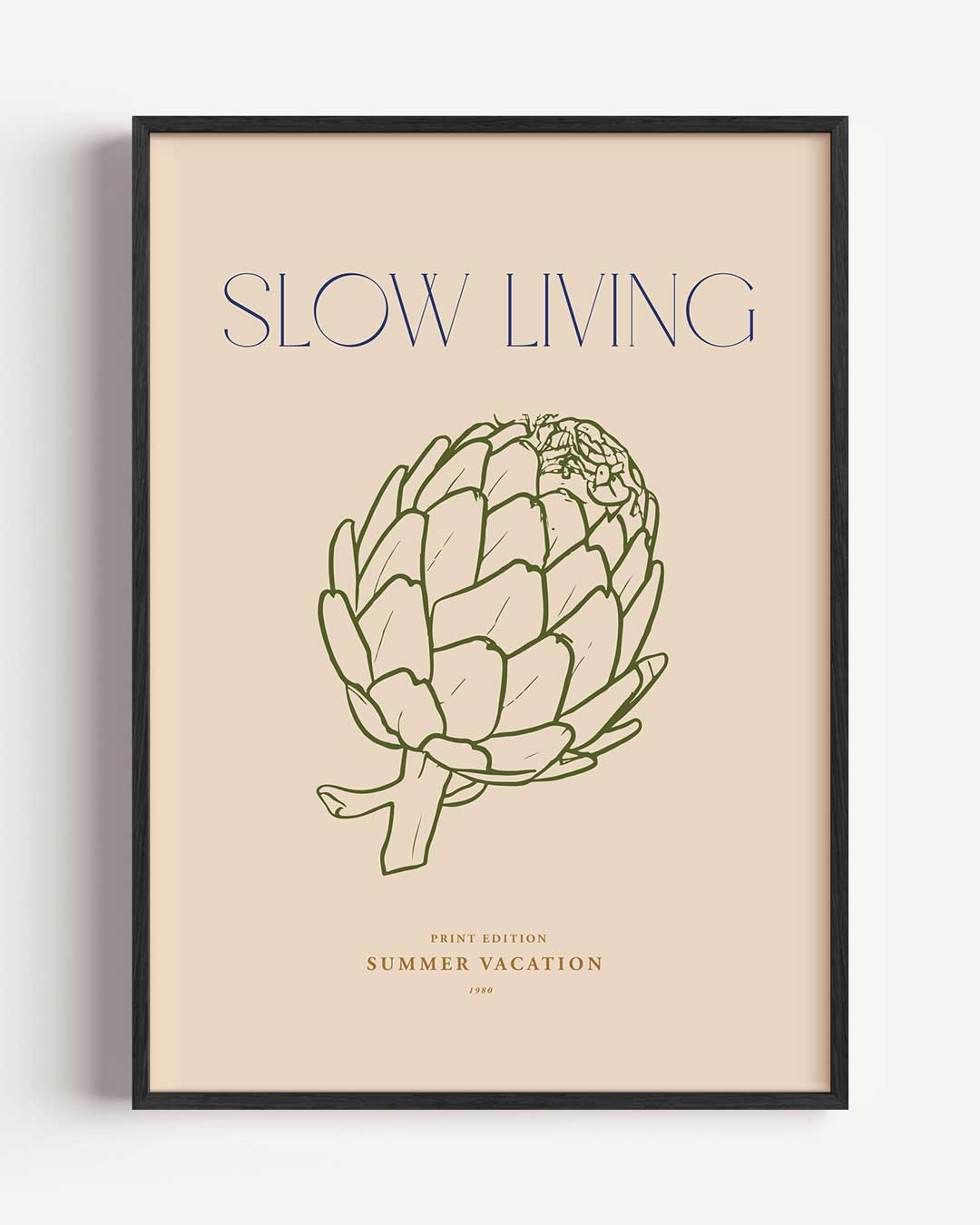 Slow Living Artisjok Poster-WallArtistic