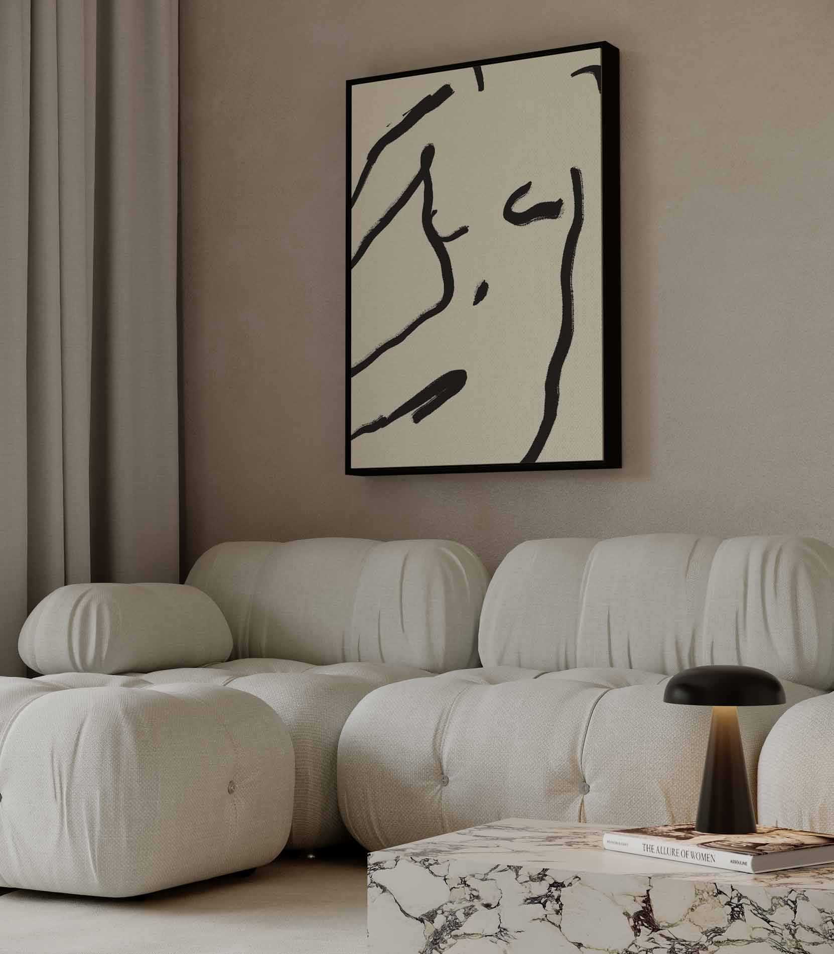 Simpele Elegantie Kunstwerk-canvas-dibond-plexiglas-wanddecoratie-WallArtistic