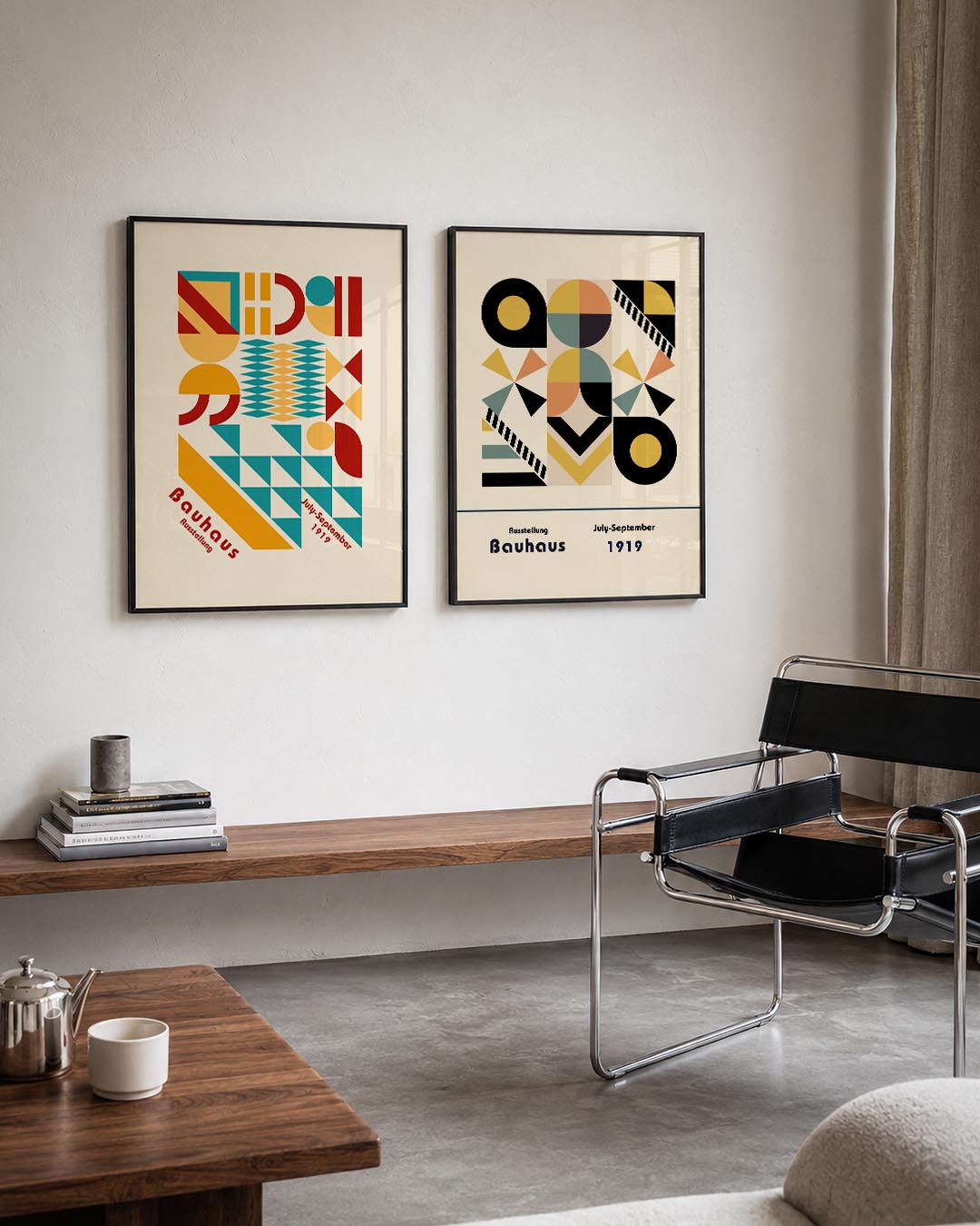 Vorm en kleurenspel Posterset