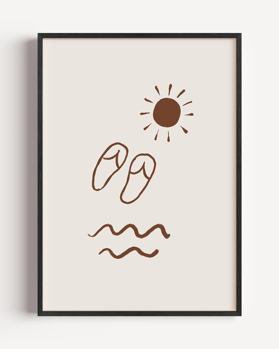 Zomerse Strandgevoelens Poster-WallArtistic