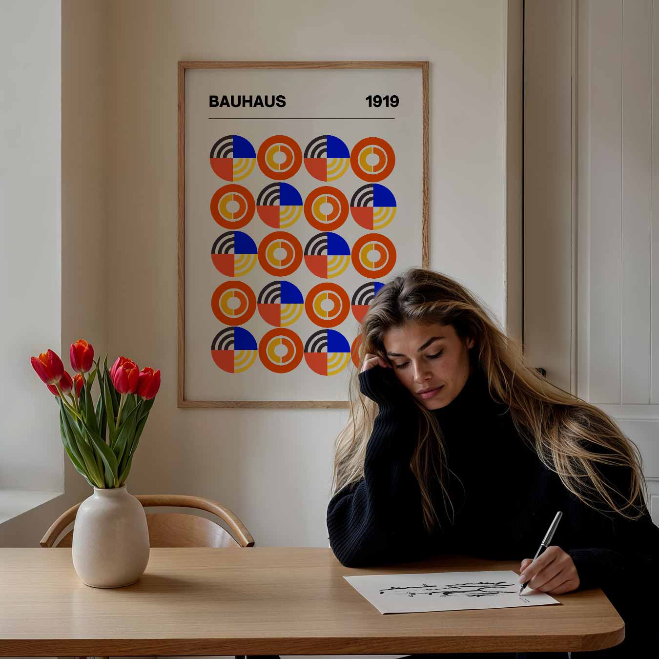Bauhaus Stijlvolle Geometrische Poster
