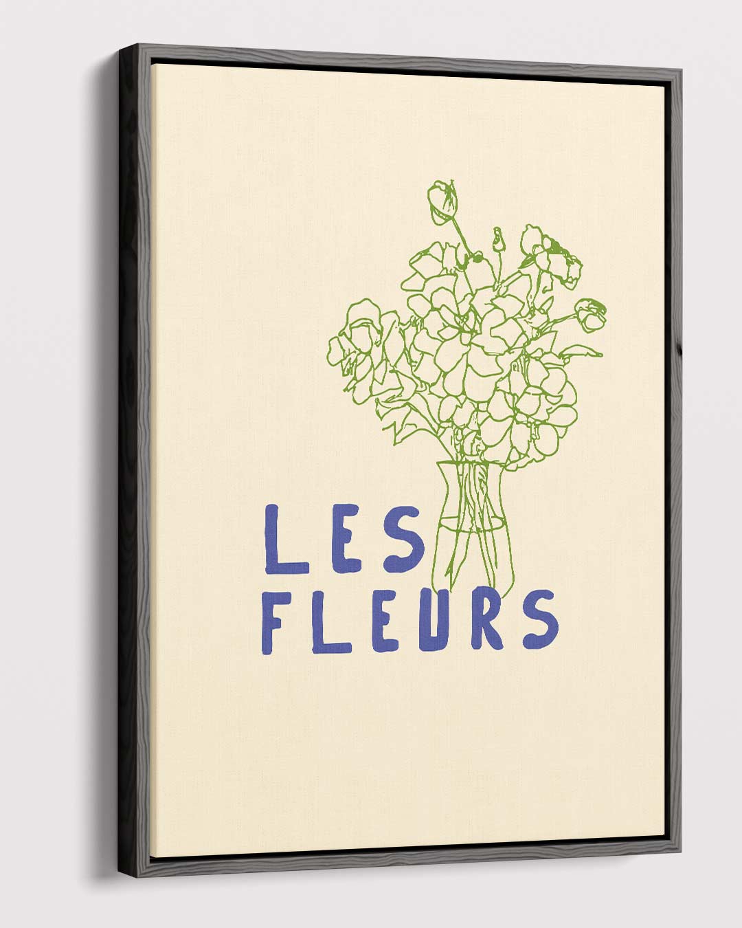 Les Fleurs Minimalistische Bloemenkunst Kunstwerk-canvas-dibond-plexiglas-wanddecoratie-WallArtistic