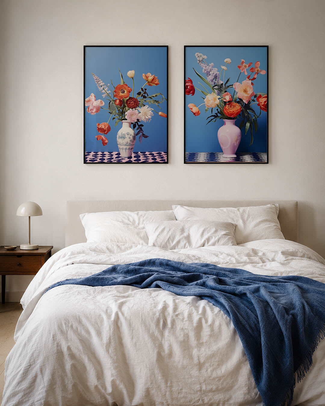 Bloemrijke compositie Posterset