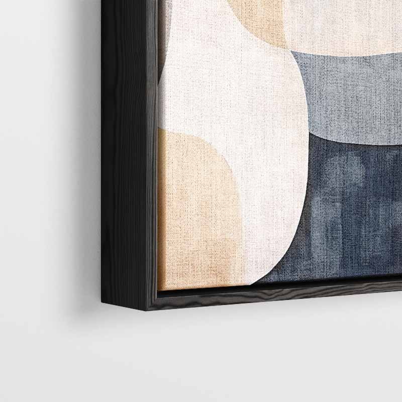Abstracte Harmonie in Aardetinten Kunstwerk-canvas-dibond-plexiglas-wanddecoratie-WallArtistic