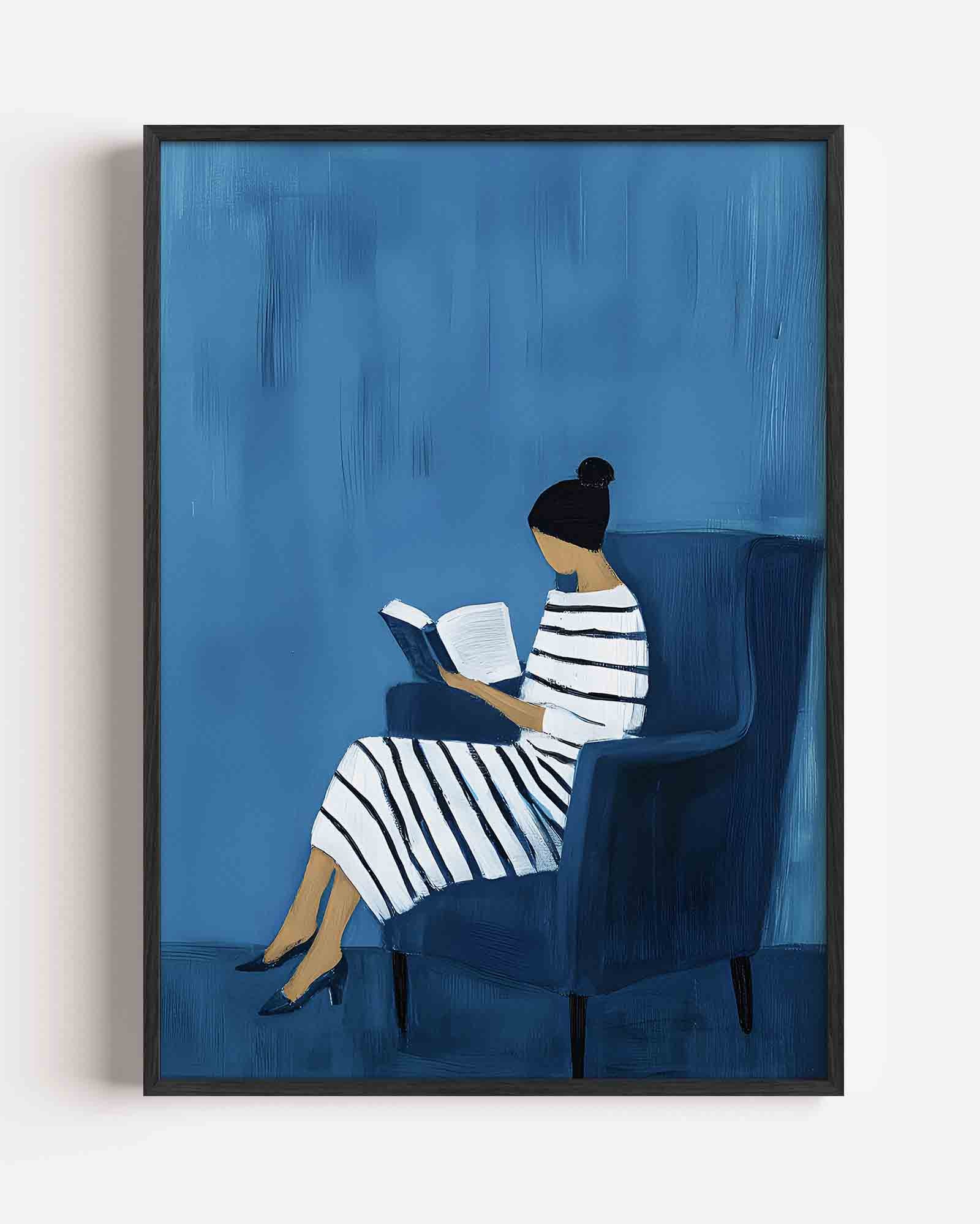 Lezende vrouw Poster