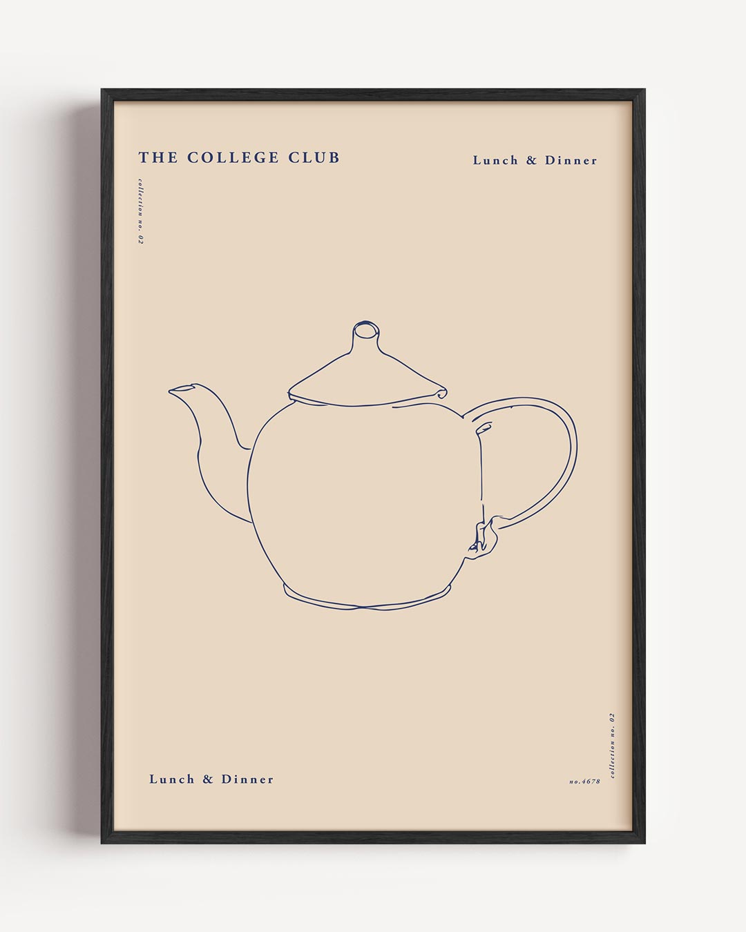 Elegante Theepot Poster-WallArtistic