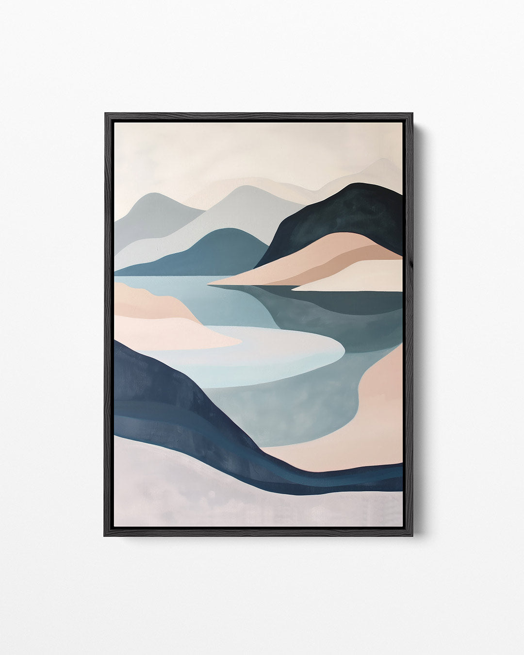 Vloeiende landschap vormen Kunstwerk