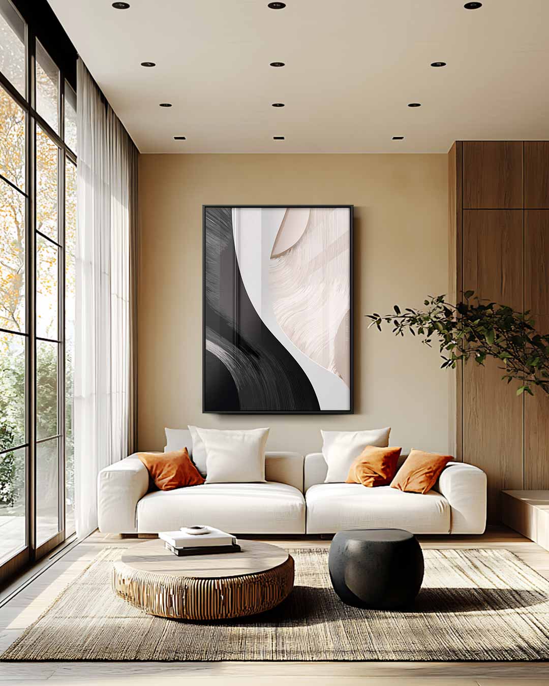 Harmonisch Contrast Kunstwerk-canvas-dibond-plexiglas-wanddecoratie-WallArtistic