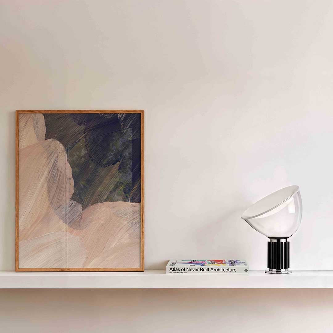 Abstracte penseelstreken Poster