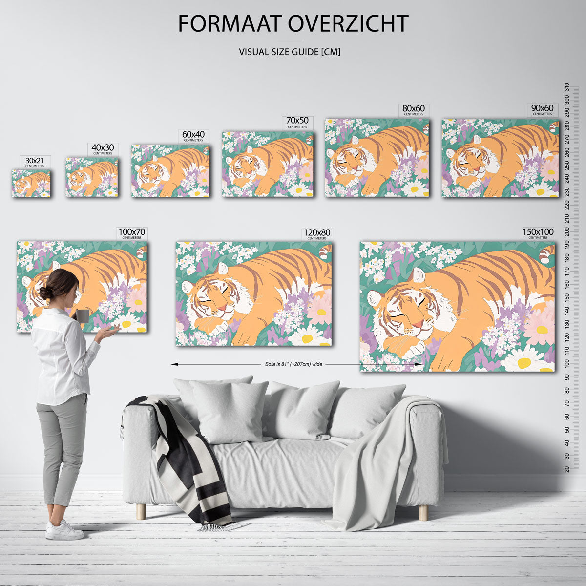 Slapende tijger Poster