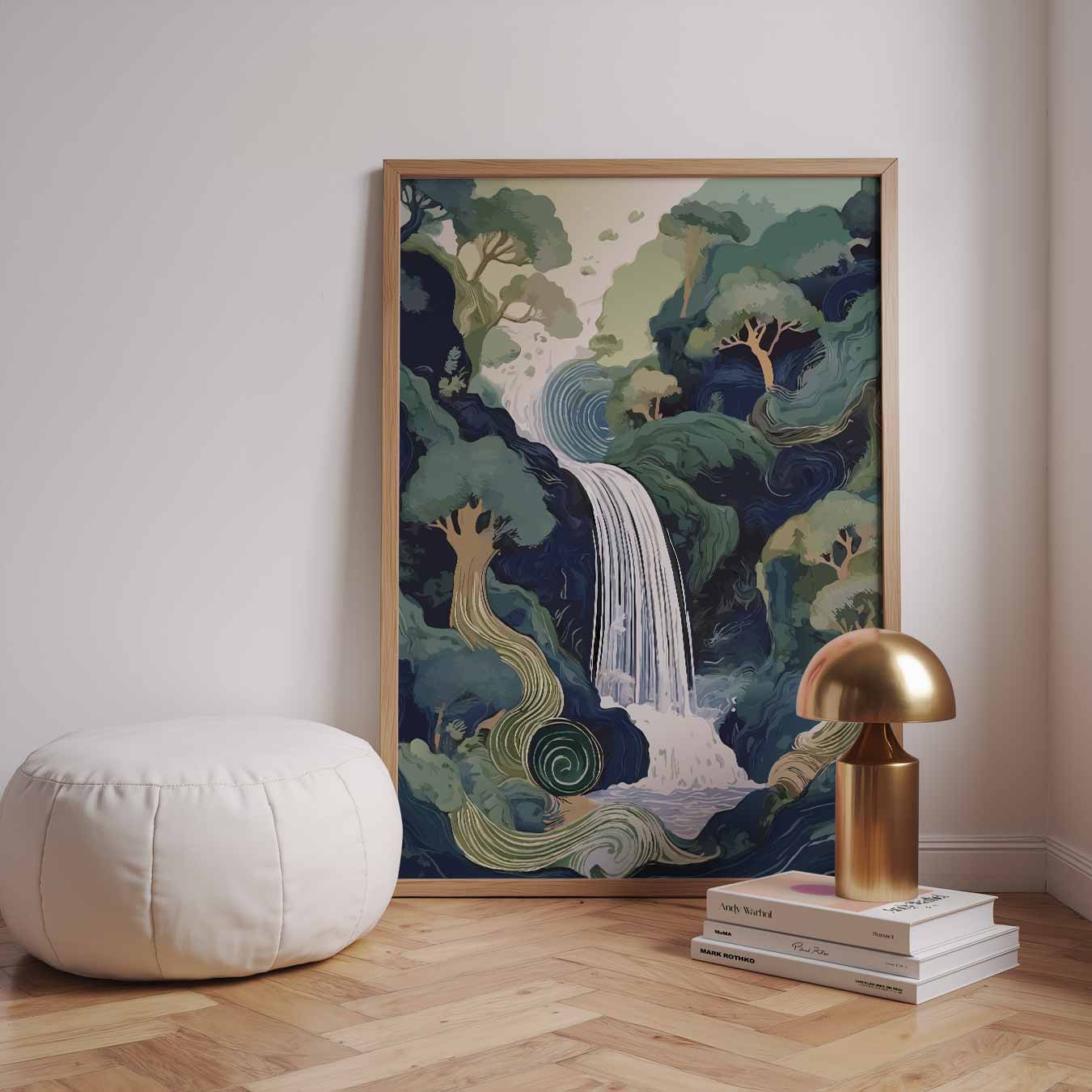 Dromerige Waterval Wanddecoratie Poster