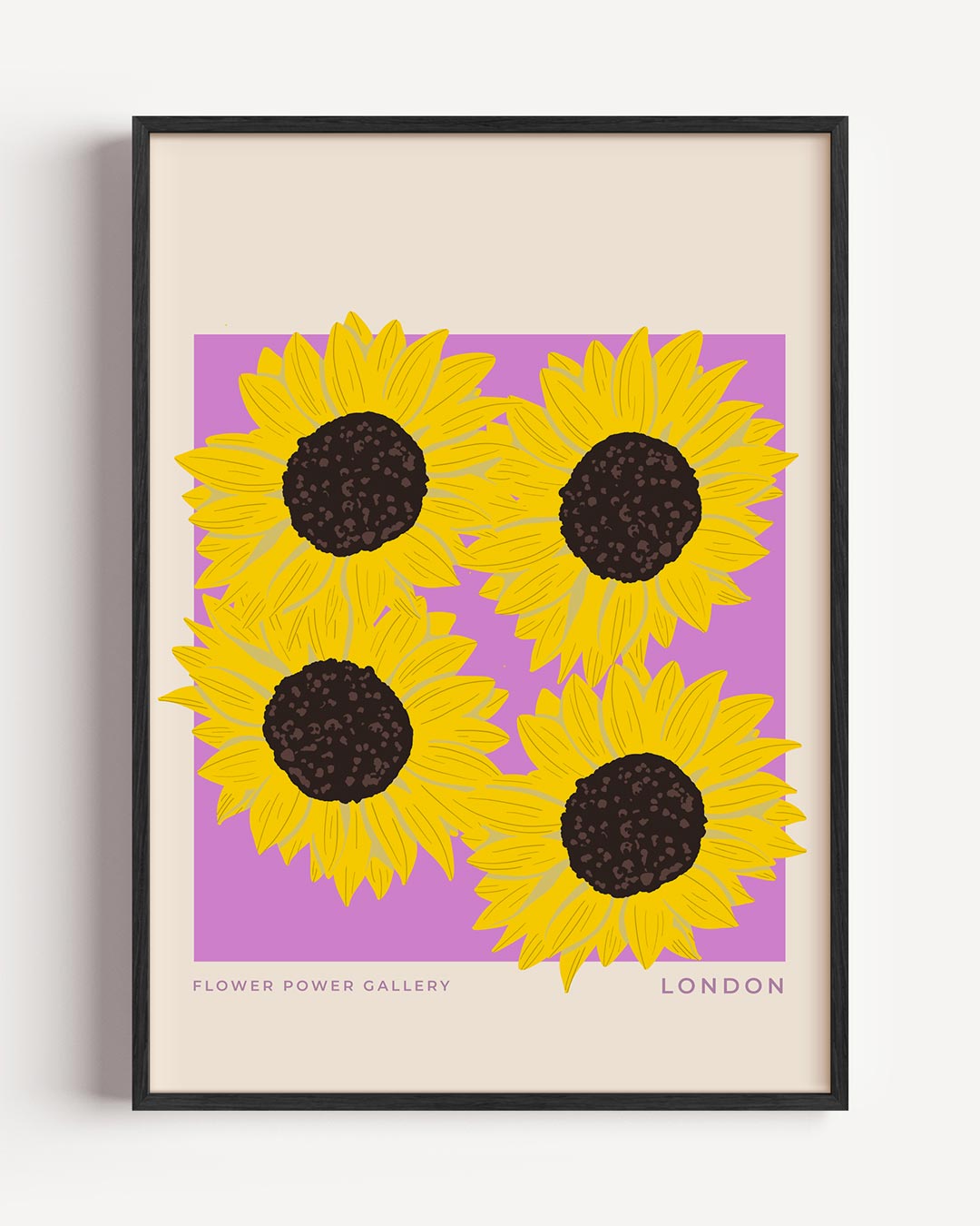 Zonsondergang Zonnebloemen Poster-WallArtistic