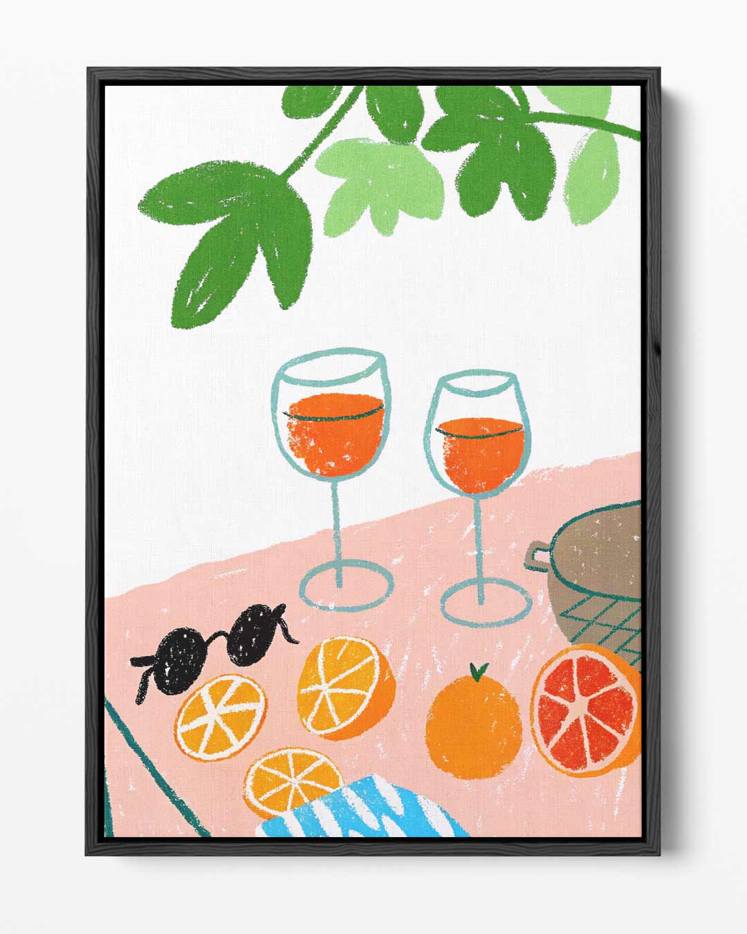 Zonnig Terras Moment Kunstwerk-canvas-dibond-plexiglas-wanddecoratie-WallArtistic