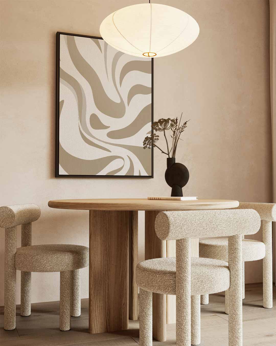 Golvend Zandpatroon Kunstwerk-canvas-dibond-plexiglas-wanddecoratie-WallArtistic