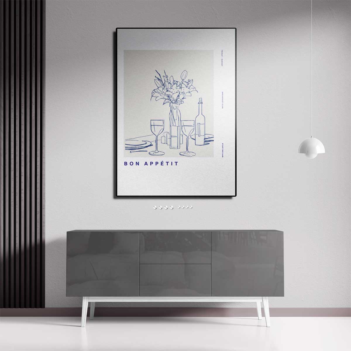 Stijlvolle Tafelscène Kunstposter