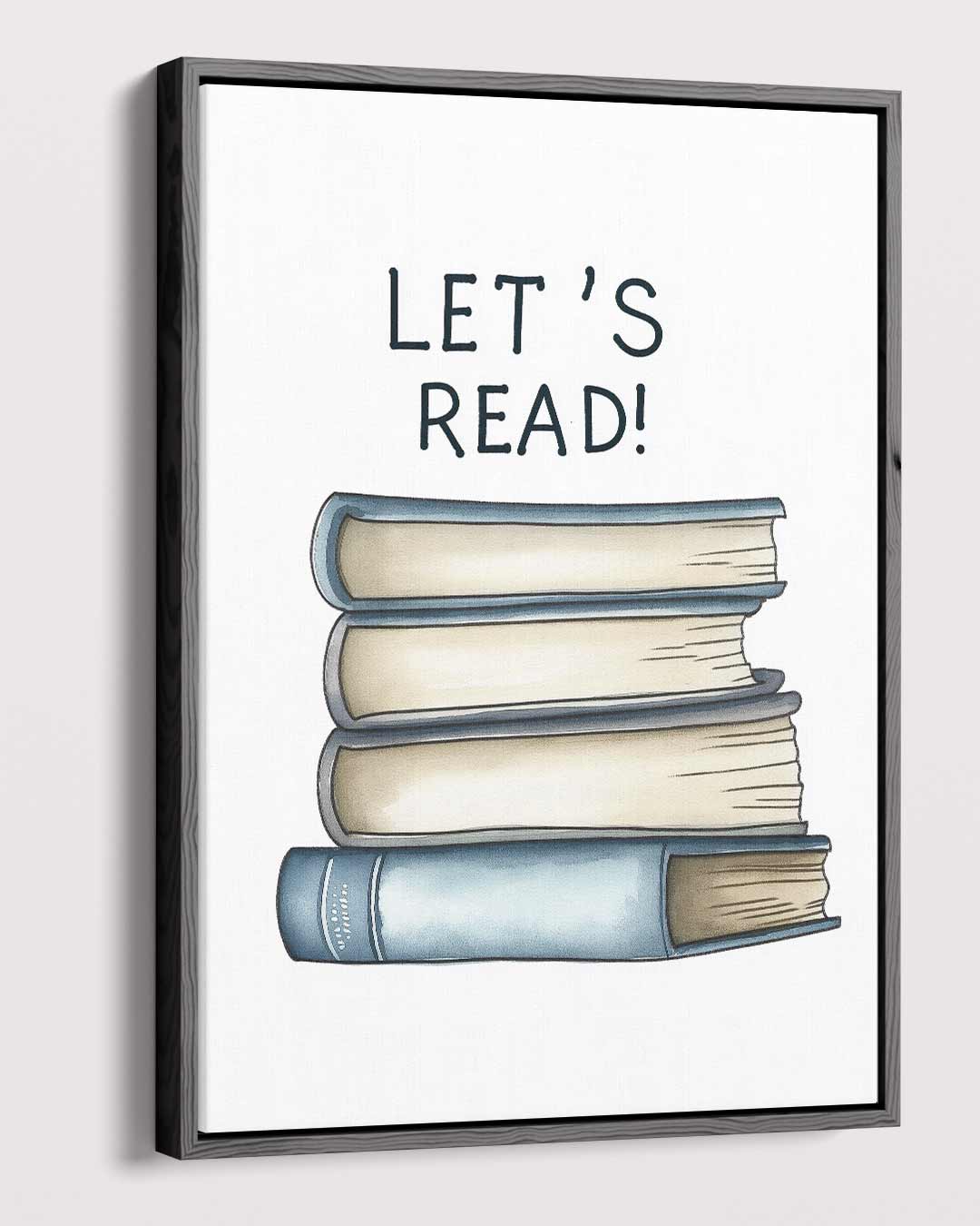 Let's Read Kunstopdruk Kunstwerk-canvas-dibond-plexiglas-wanddecoratie-WallArtistic