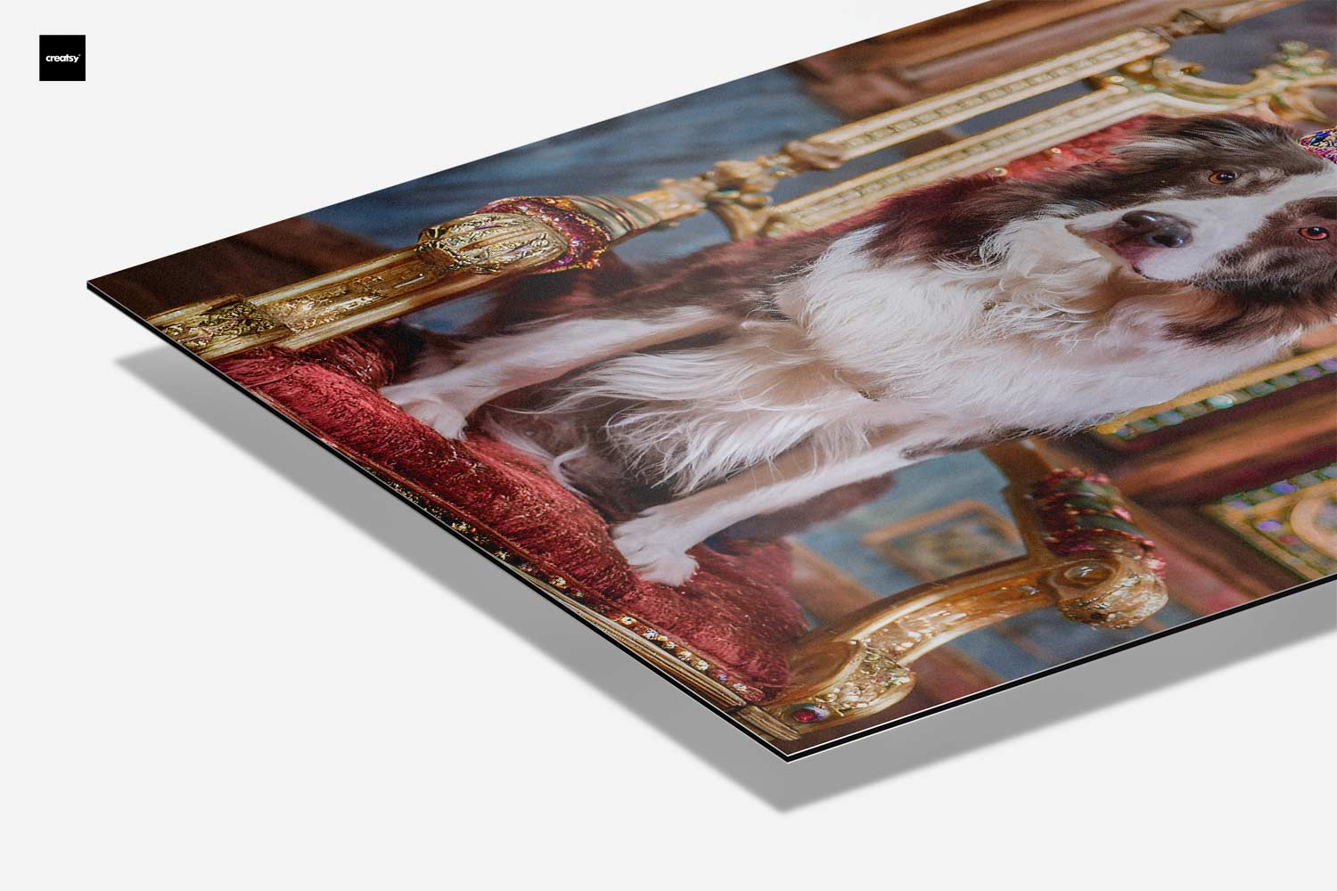 Koninklijke Hond op Troon Kunstwerk