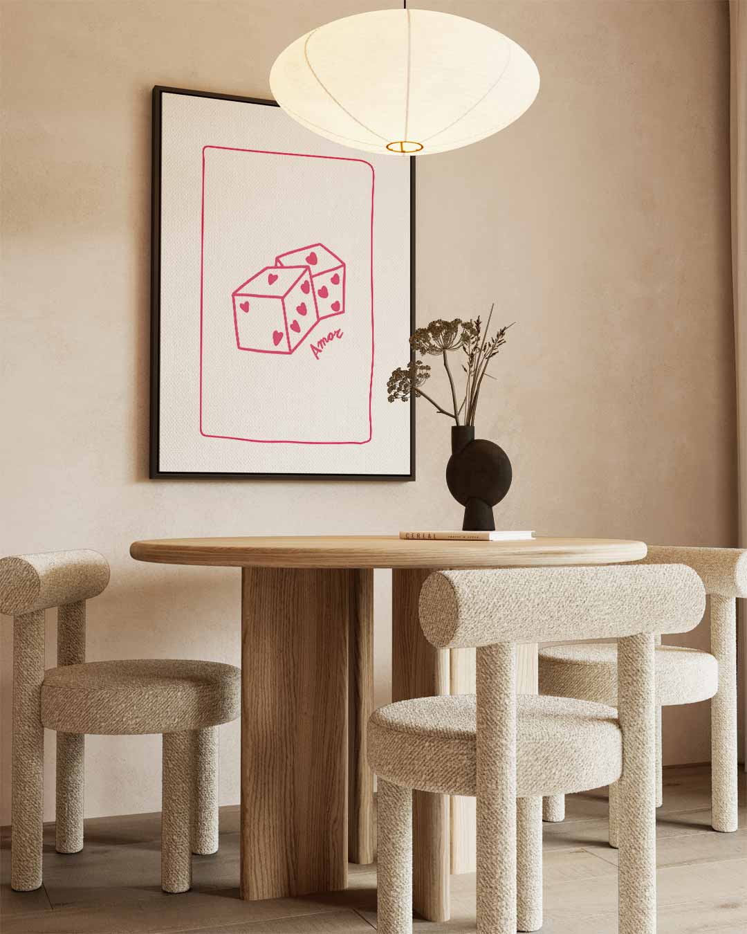 Dobbelstenen van Liefde Kunstwerk-canvas-dibond-plexiglas-wanddecoratie-WallArtistic