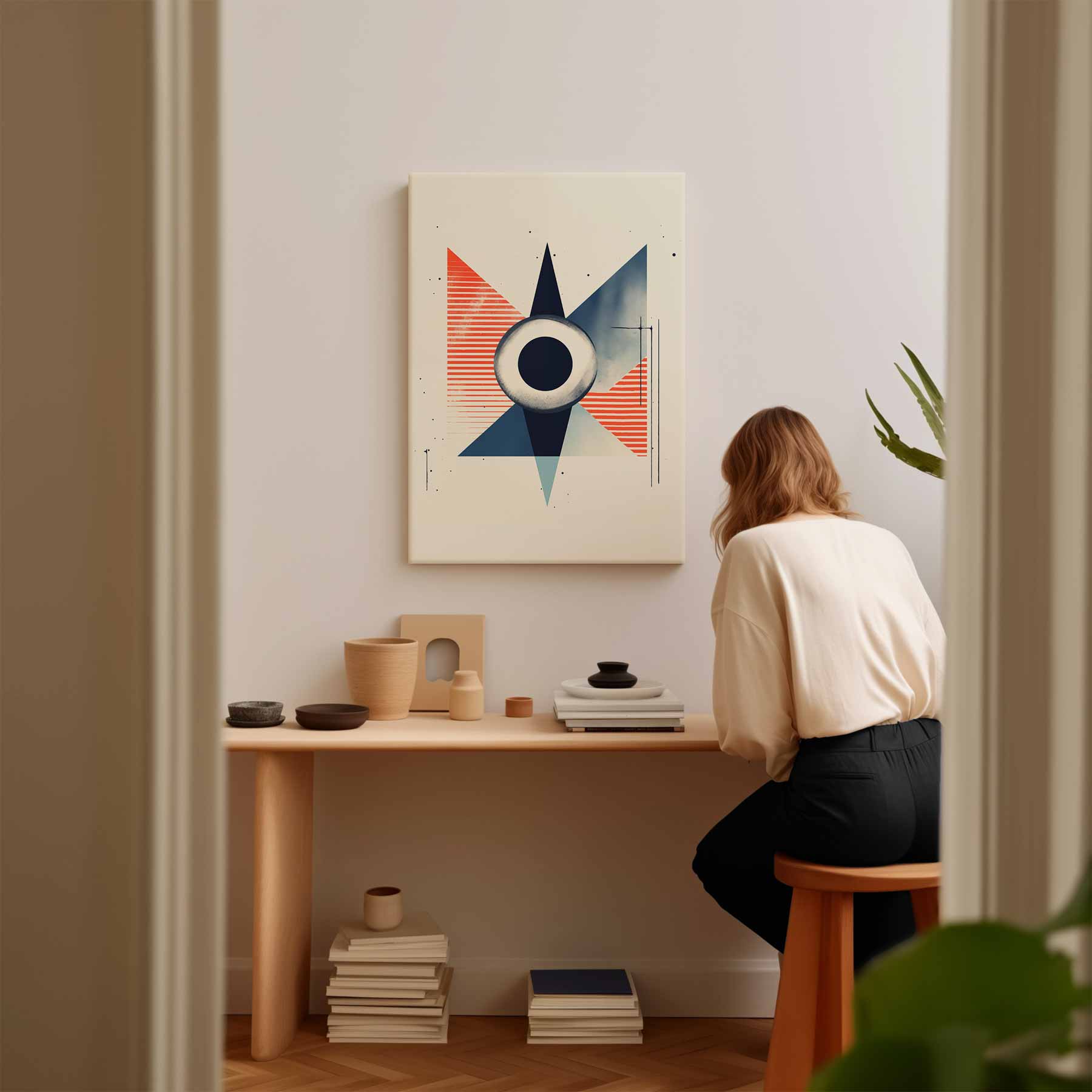 Geometrische Vortex Kunstwerk-canvas-dibond-plexiglas-wanddecoratie-WallArtistic