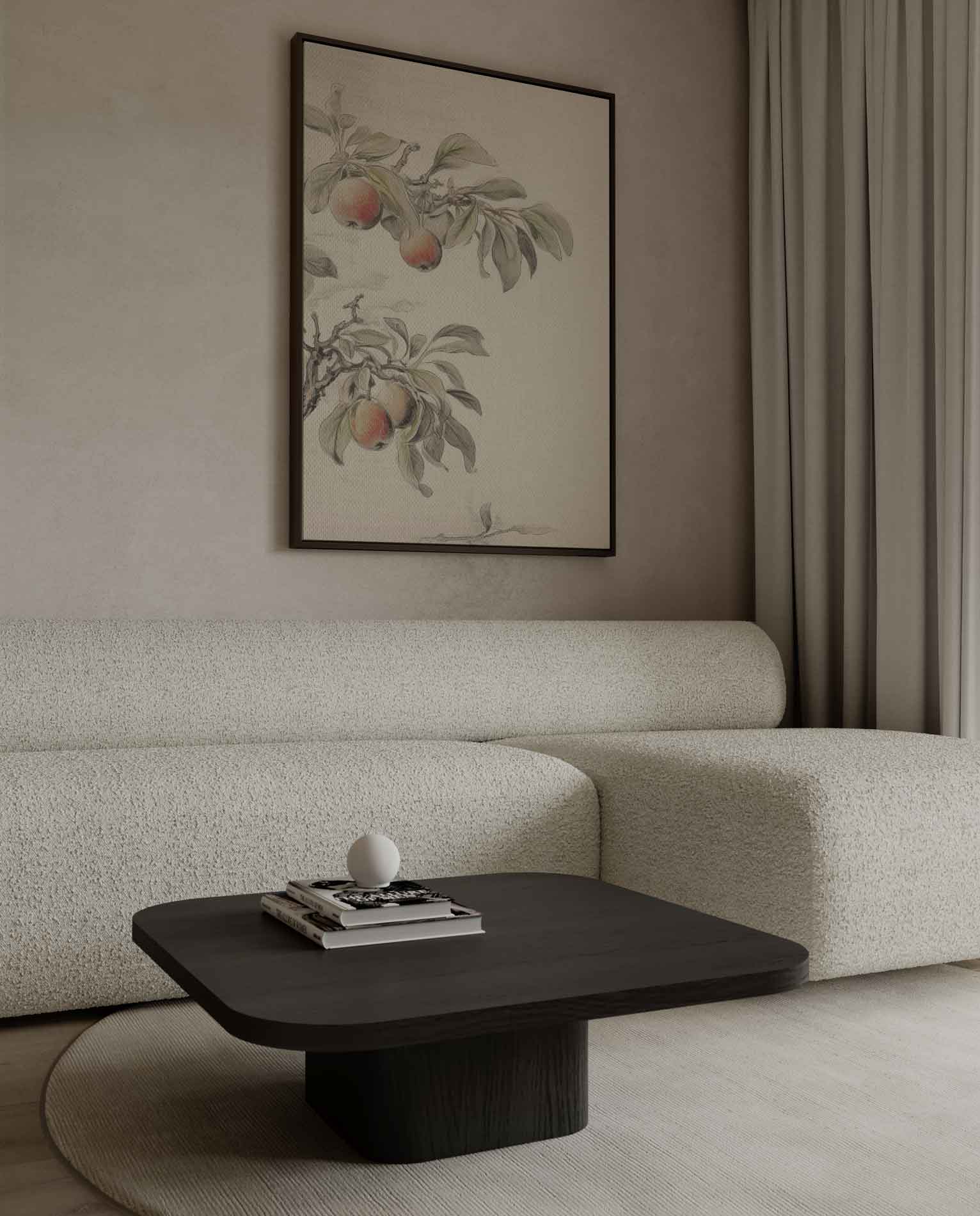 Subtiele Appelboom Takken Kunstwerk-canvas-dibond-plexiglas-wanddecoratie-WallArtistic