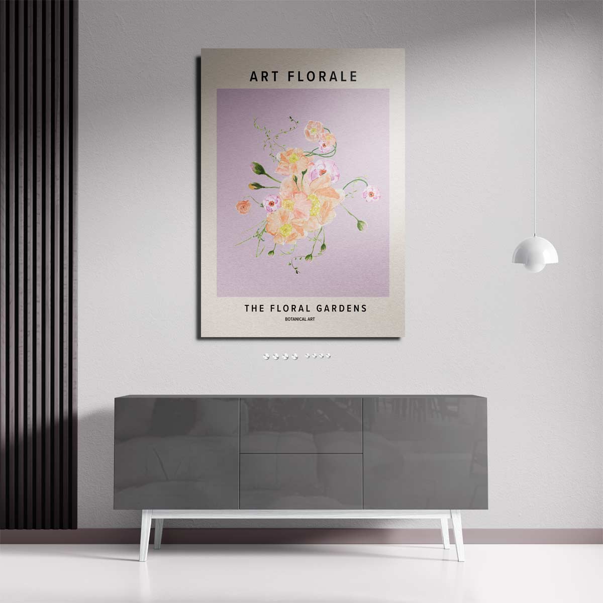 Bloemenpracht in Pastel Kunstwerk-canvas-dibond-plexiglas-wanddecoratie-WallArtistic