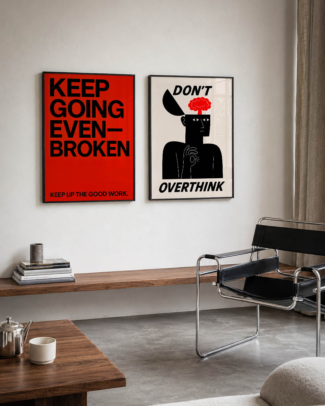 Krachtige tekstcompositie Posterset