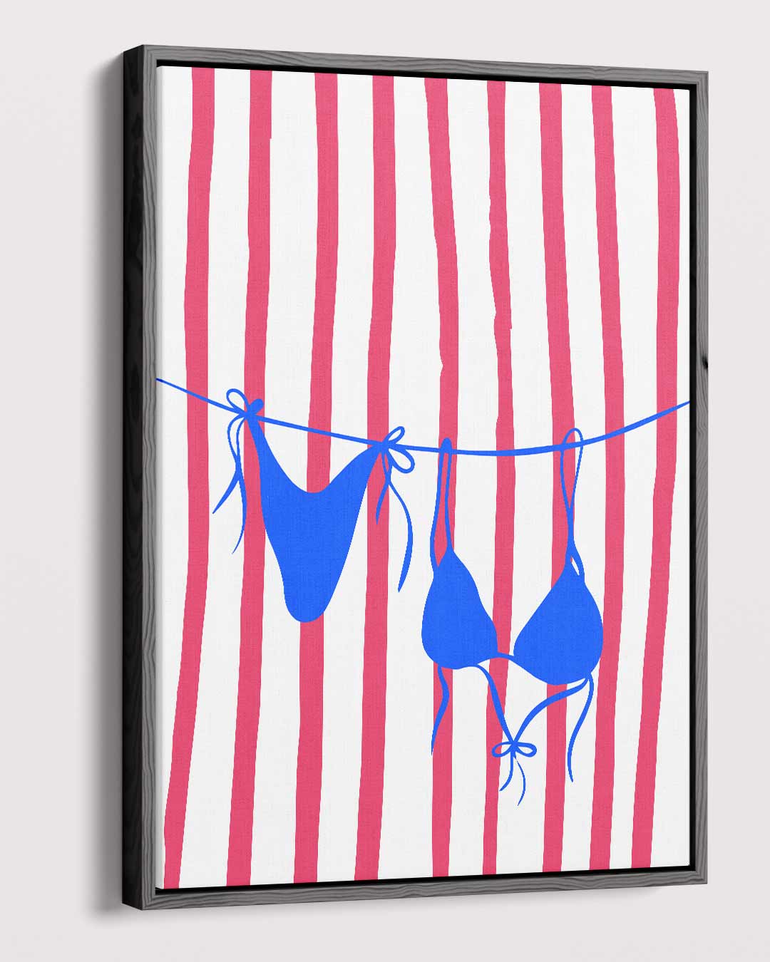Speelse Zomerse Stranddag Kunstwerk-canvas-dibond-plexiglas-wanddecoratie-WallArtistic