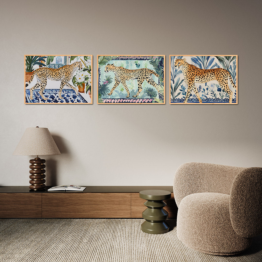 Dier en bladeren Posterset