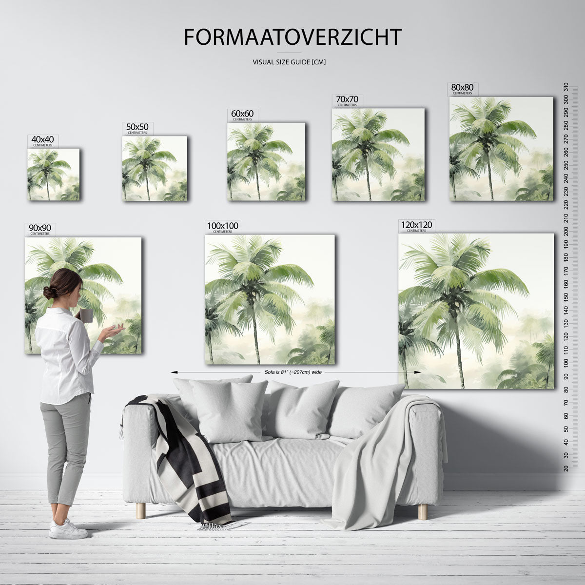 Tropische palm Poster