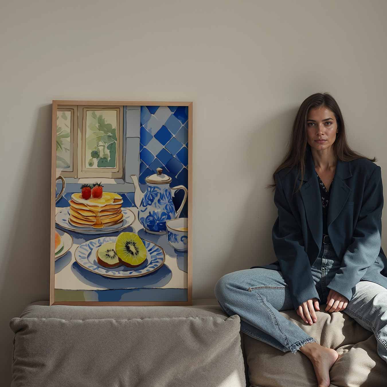 Ontbijt in Zomerse Stijl Poster-WallArtistic