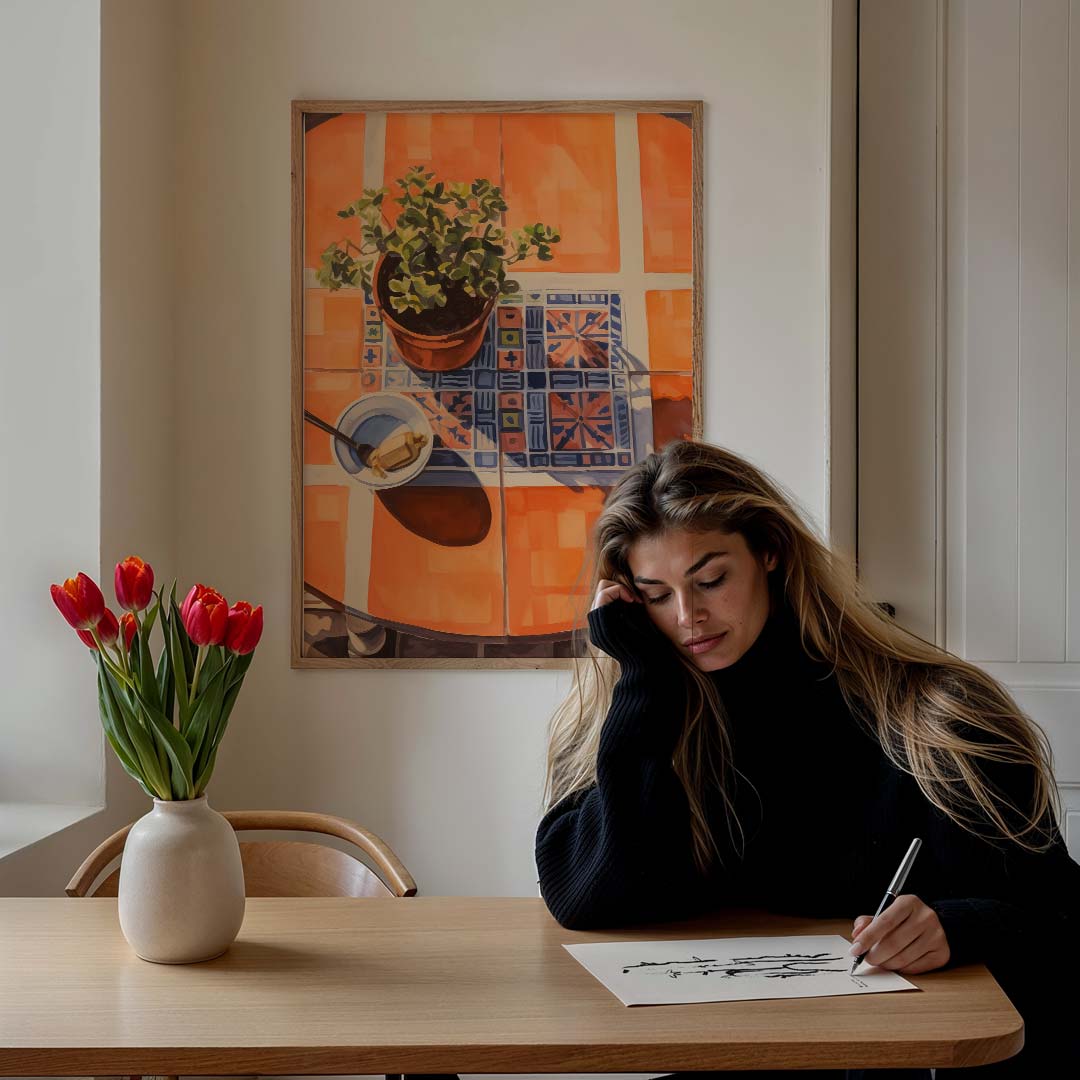 Zonnige Ochtenden Keukenposter-WallArtistic