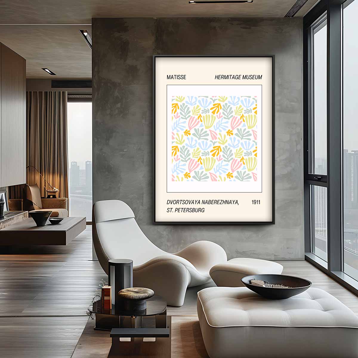 Kleurrijke Bladvormen Kunstwerk-canvas-dibond-plexiglas-wanddecoratie-WallArtistic