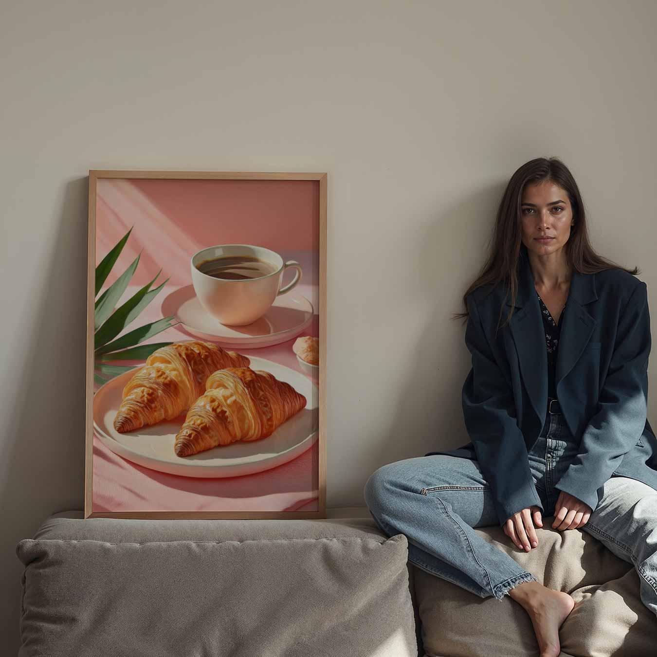 Ontspannen Ontbijt Poster-WallArtistic