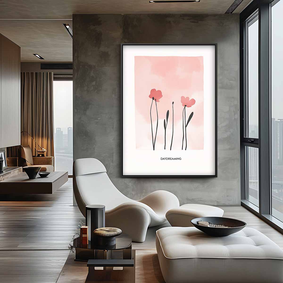 Dagdromen in Pastel Kunstwerk-canvas-dibond-plexiglas-wanddecoratie-WallArtistic