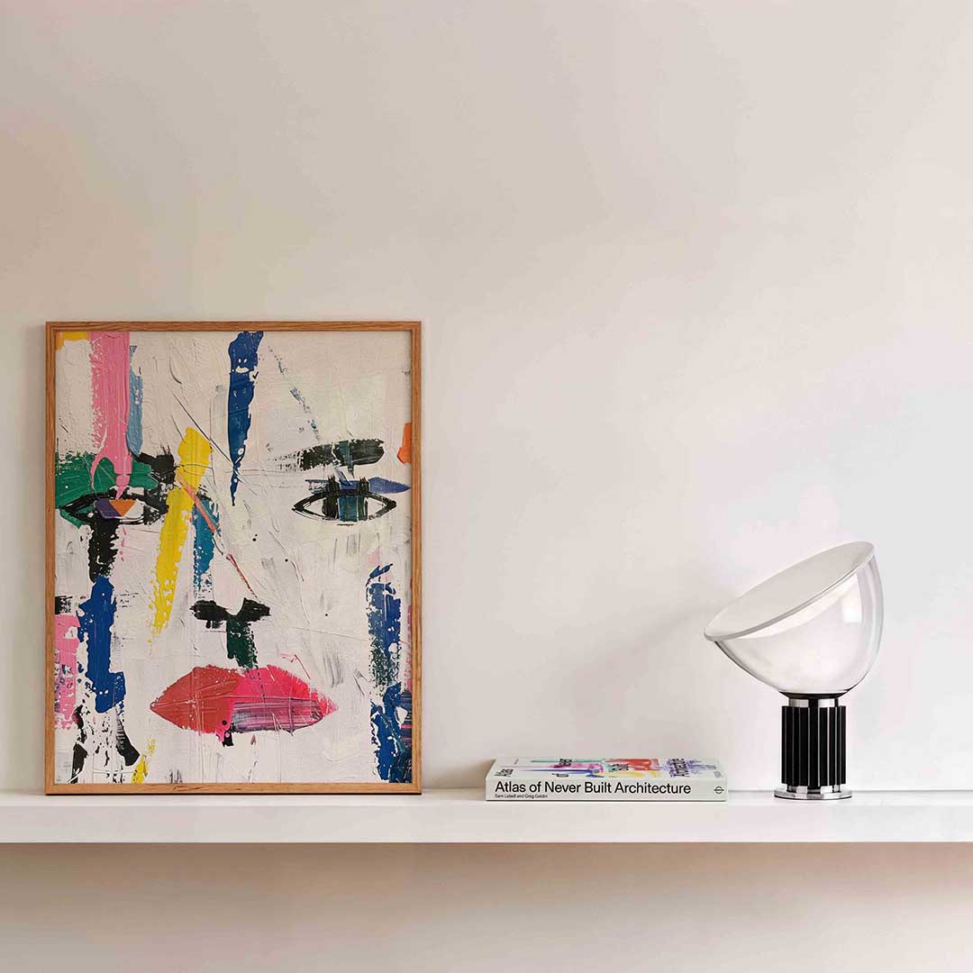 Abstract gezicht Poster