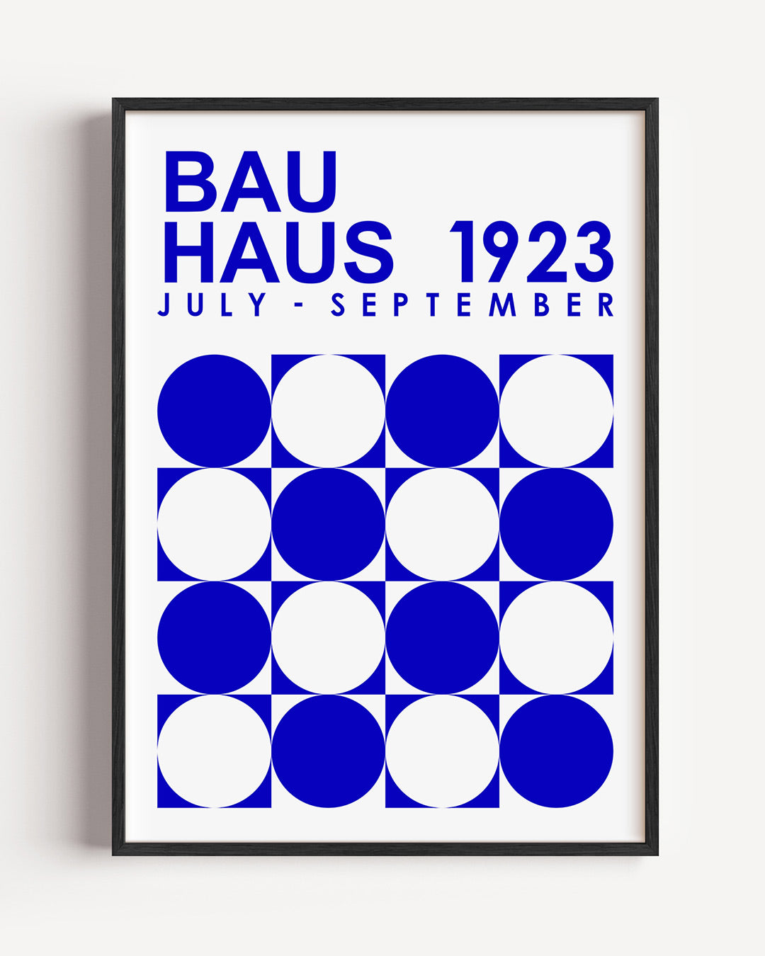 Cirkelpatroon blauw Poster