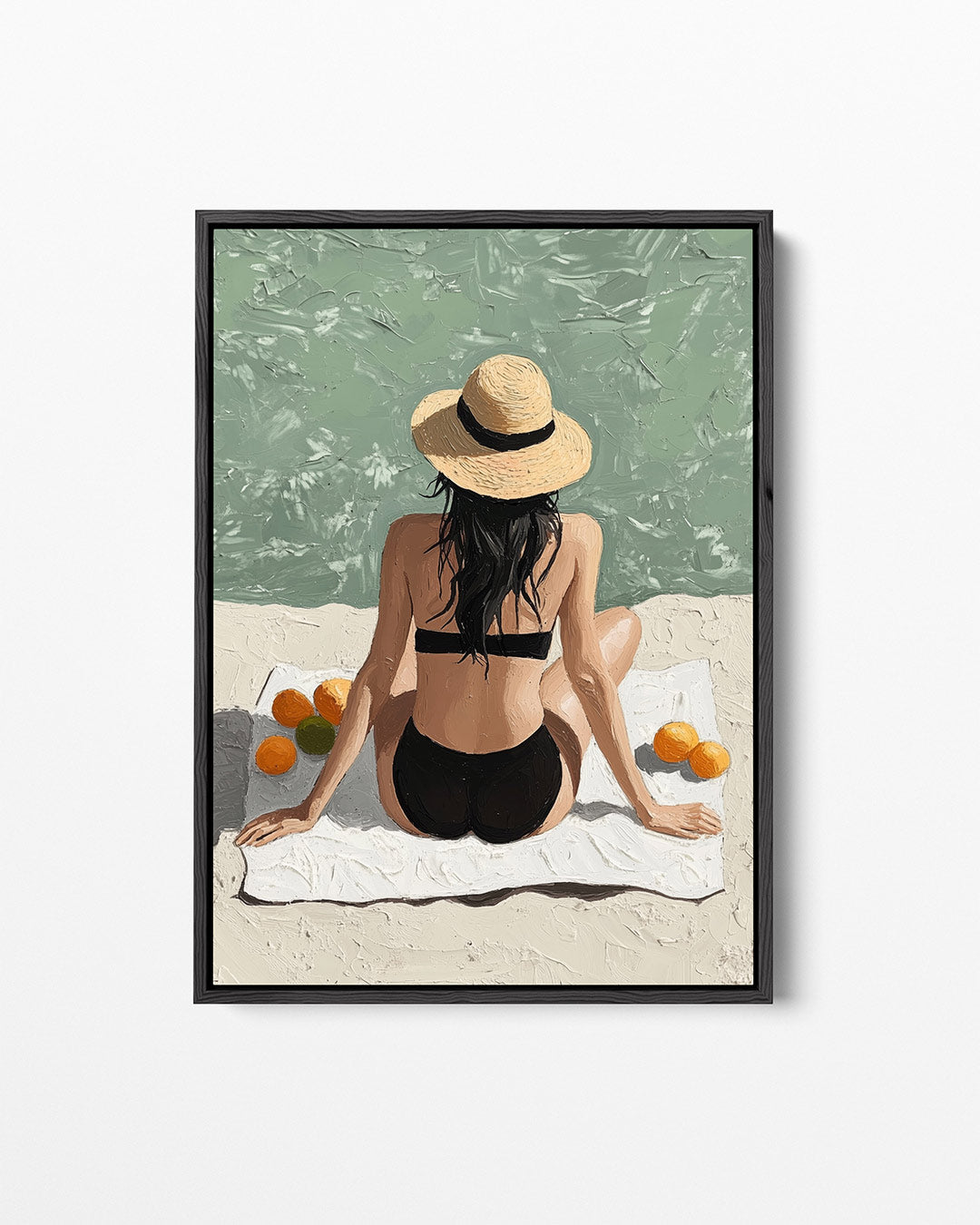 Zomers strandtafereel Kunstwerk