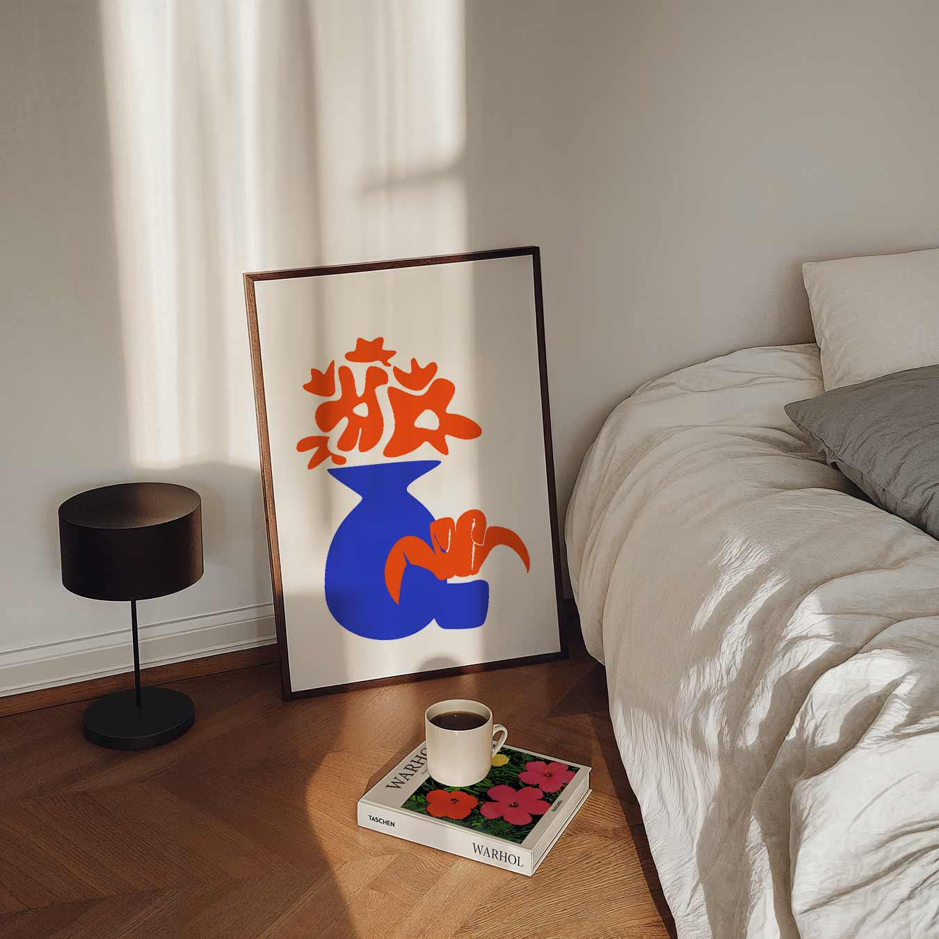 Kleurrijke Vaas Abstractie Poster