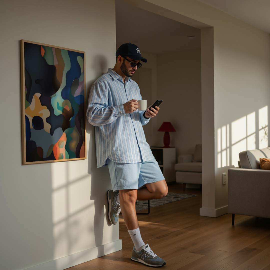 Abstracte Kleurenpracht Wanddecoratie Poster-WallArtistic