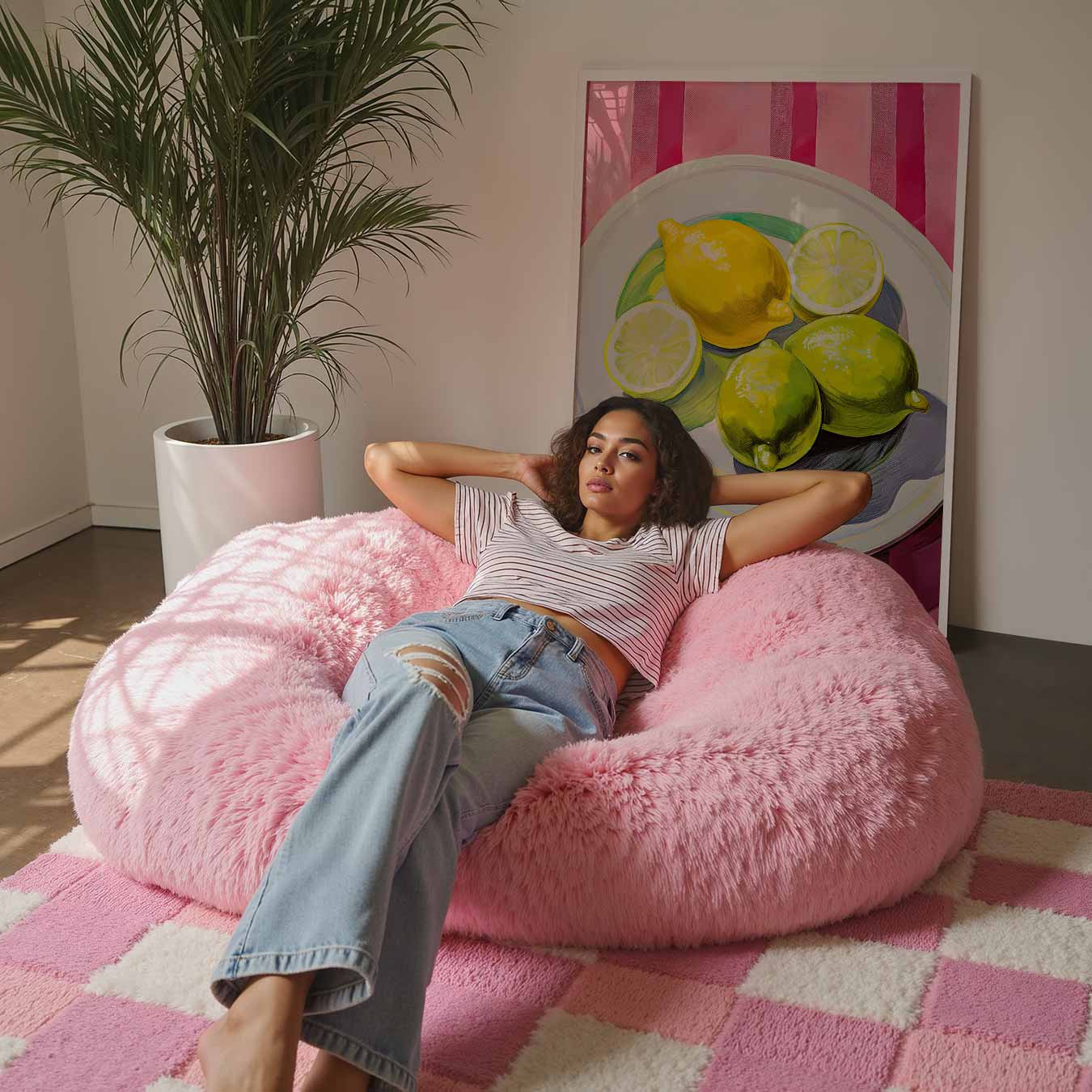 Citroenschijfje Chic Poster-WallArtistic